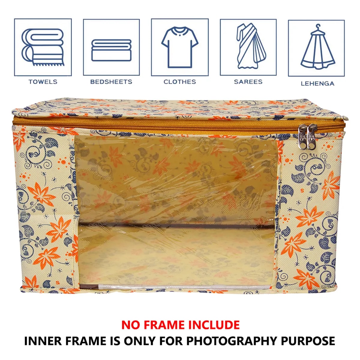 Multipurpose Foldable Clothes Storage Organizer With Front Window View 2