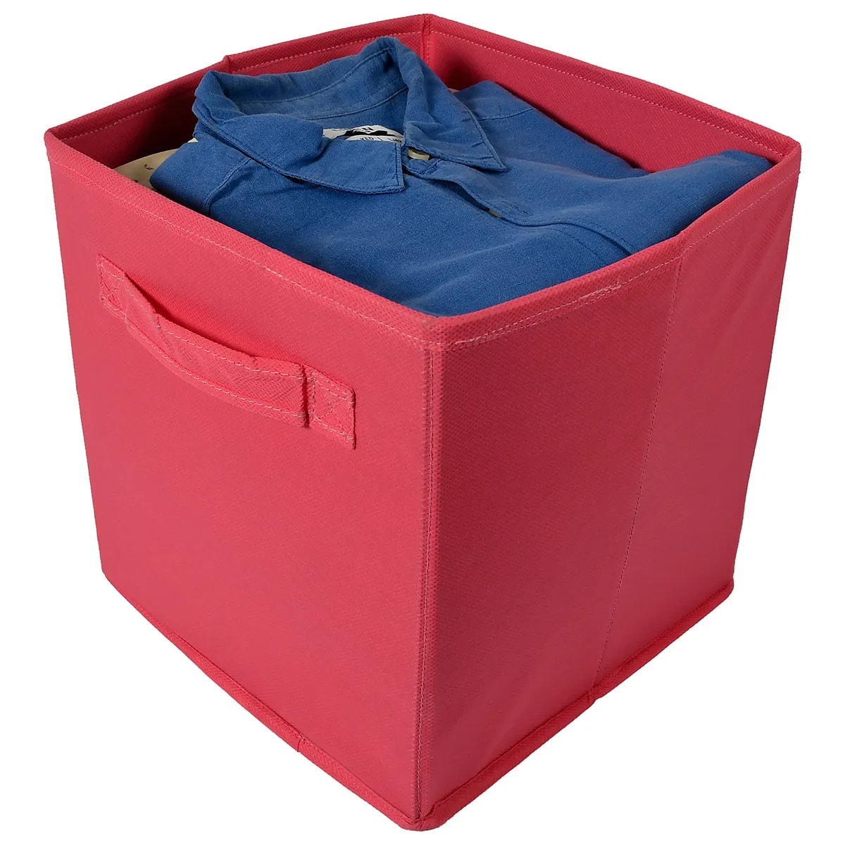 Foldable Garment Storage Organizer Box With Handles| 20L Clothes View 2
