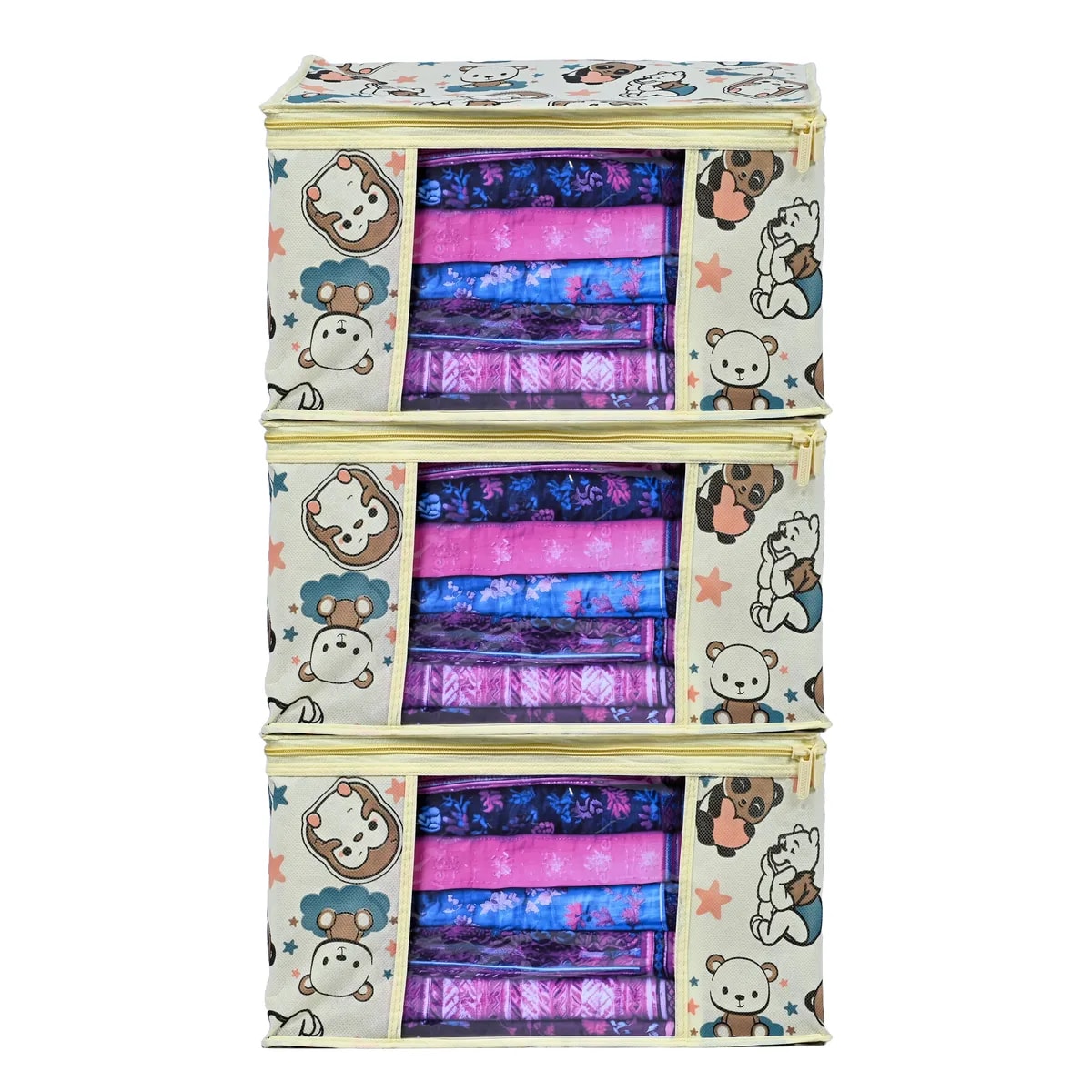Cartoon Printed Foldable Storage Bag View 1