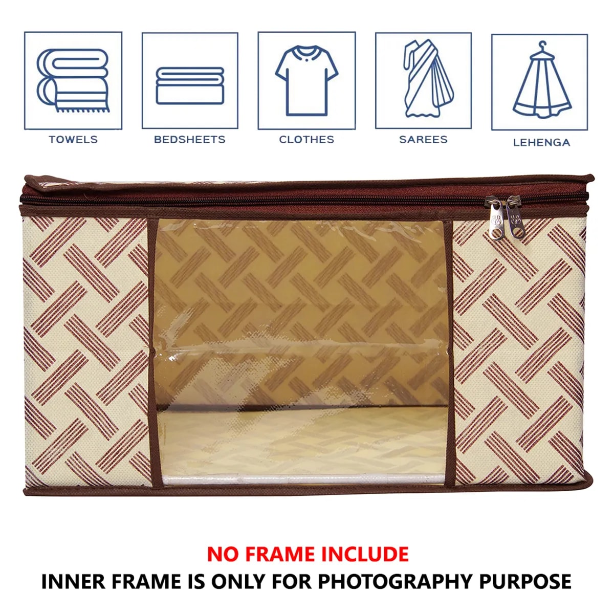 Saree Cover Storage Box For Clothes With Premium Quality Non Woven Combo Offer View 5