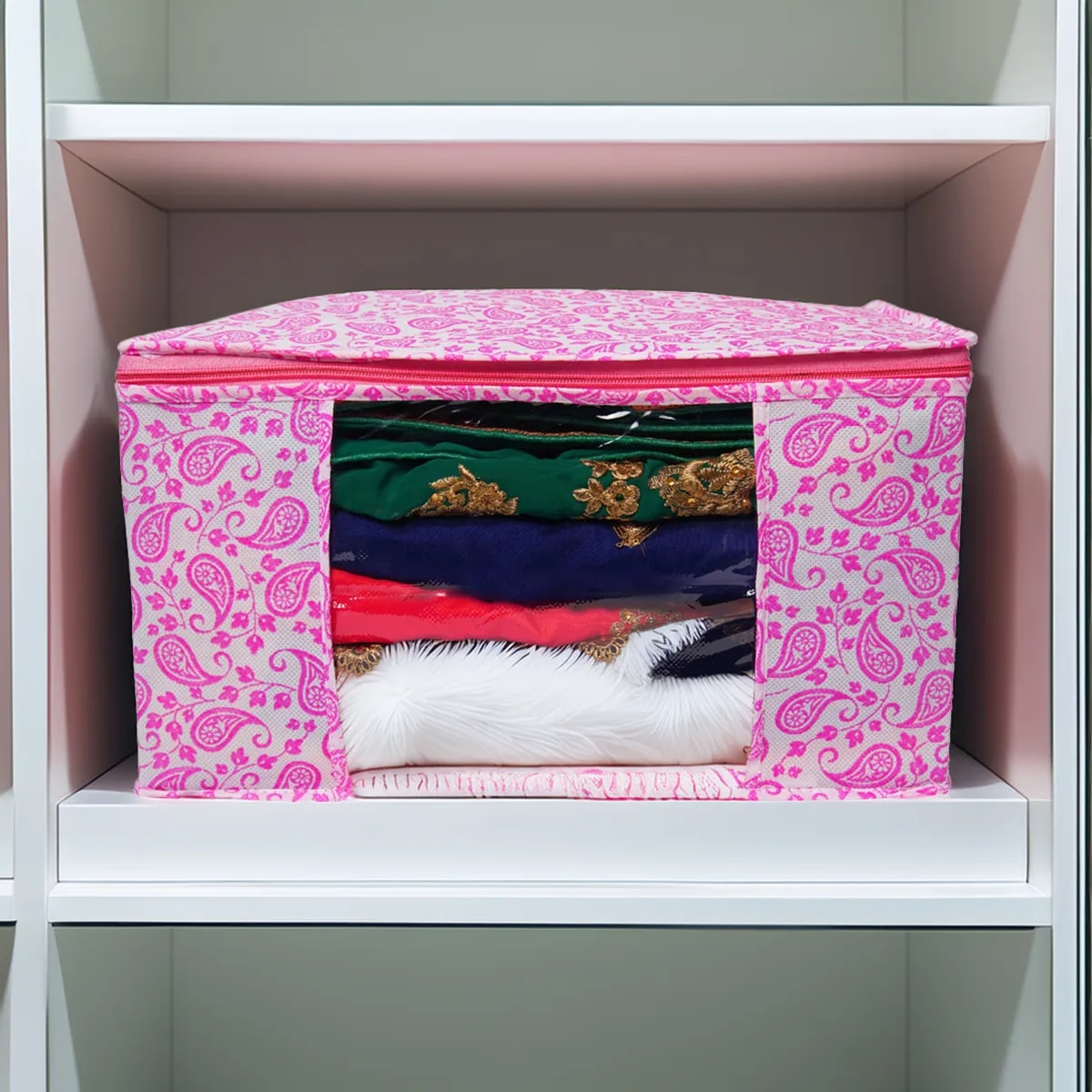 Large Foldable Clothes Storage Bag With Zipper View 3