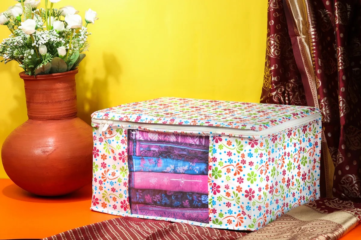Saree Cover Storage Box For Clothes With Premium Quality View 7