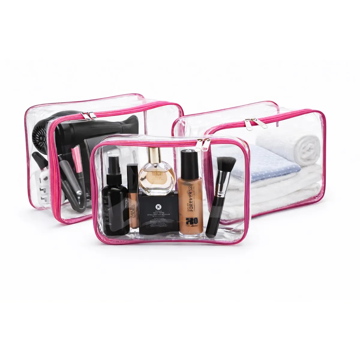 Transparent Makeup Organizer Travel Pouch View 2