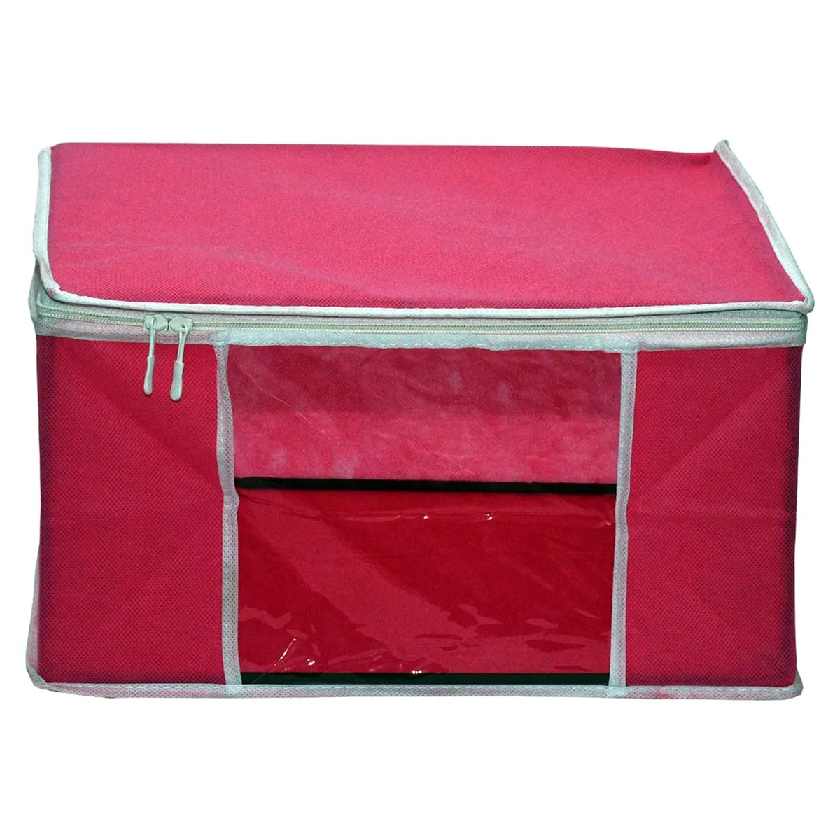 Premium Clothes Storage Bag With Clear Window & Zipper | Foldable Wardrobe View 4