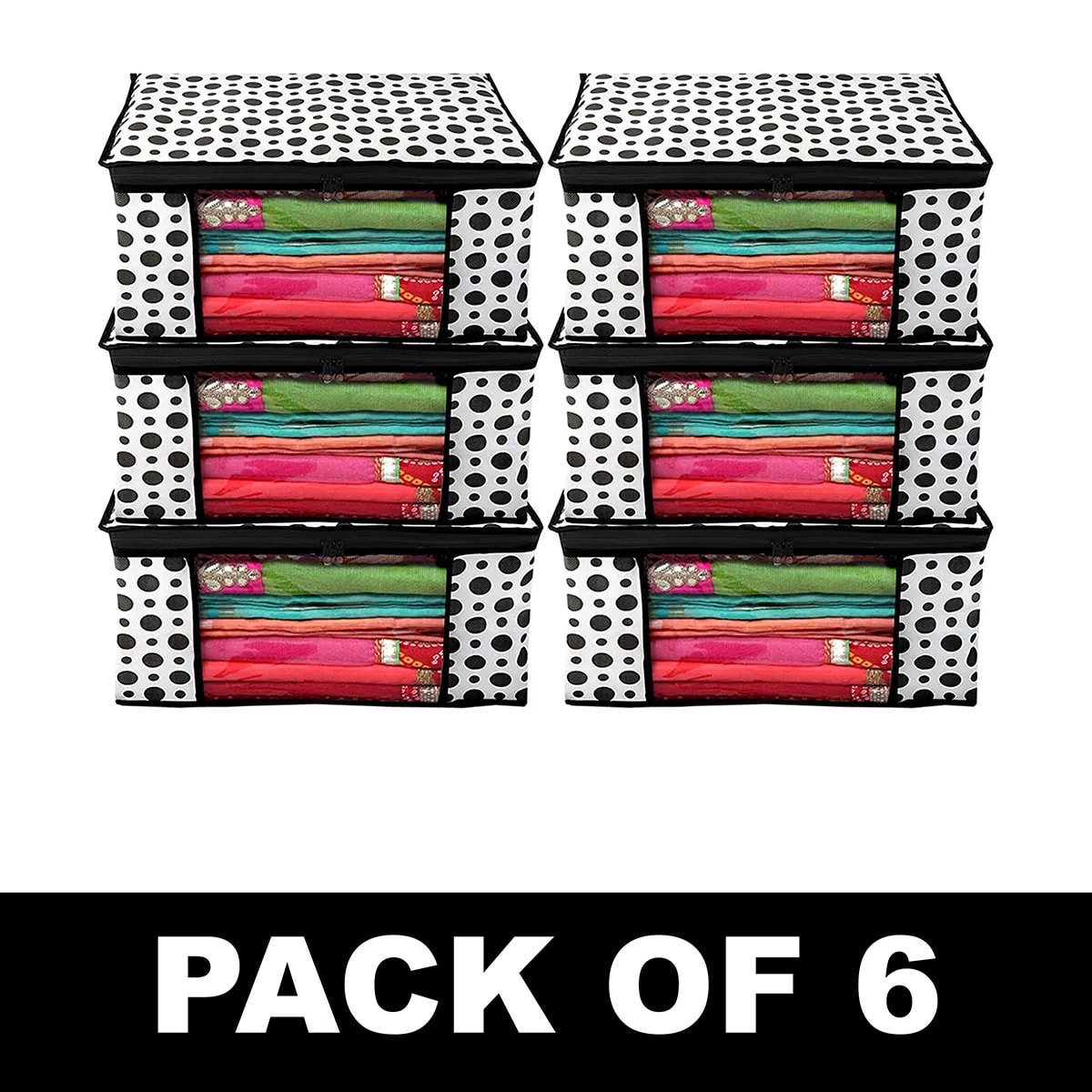 Large Foldable Clothes Storage Organizer Bag With Zipper View 1