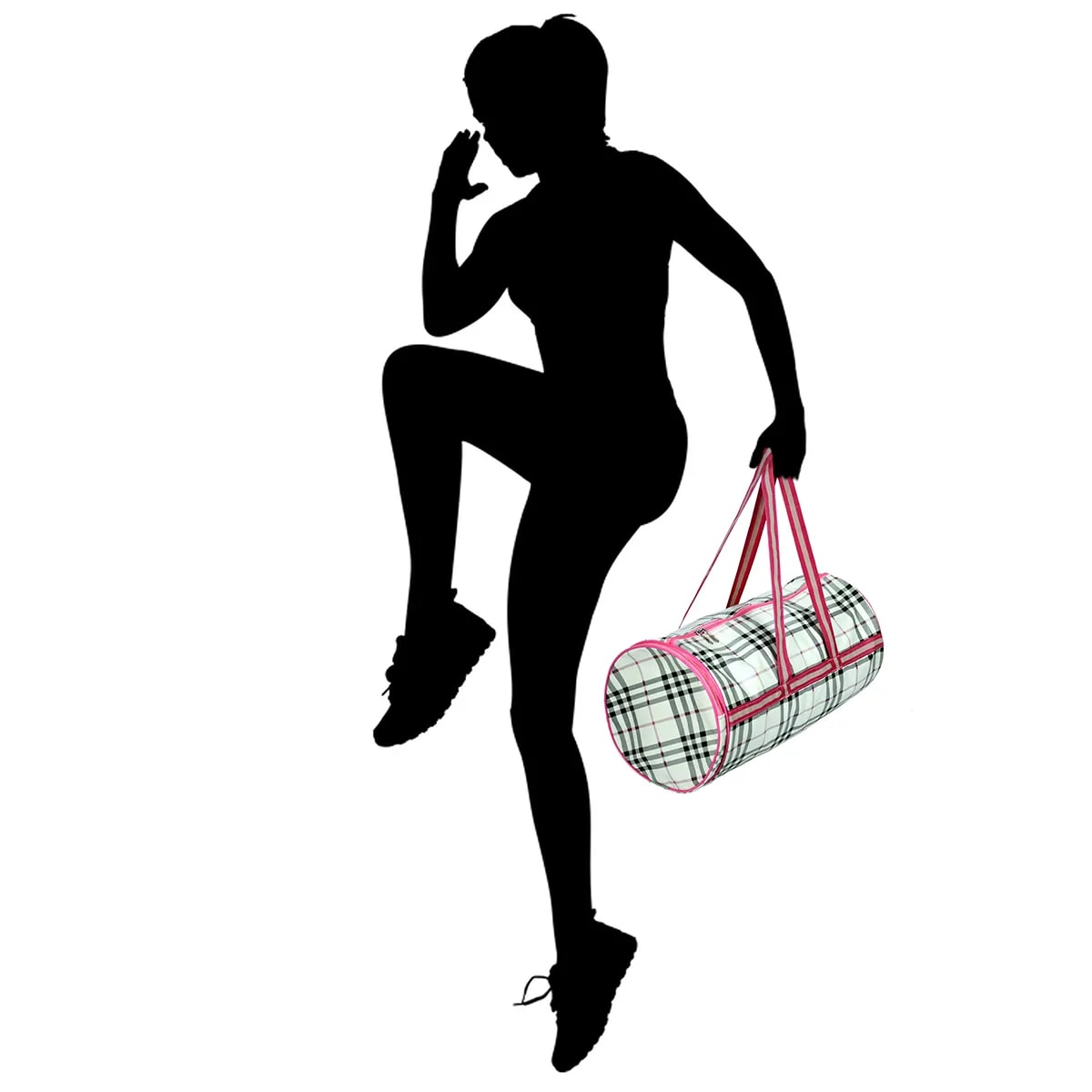 Stylish Navy Printed Gym Duffle Bag View 5