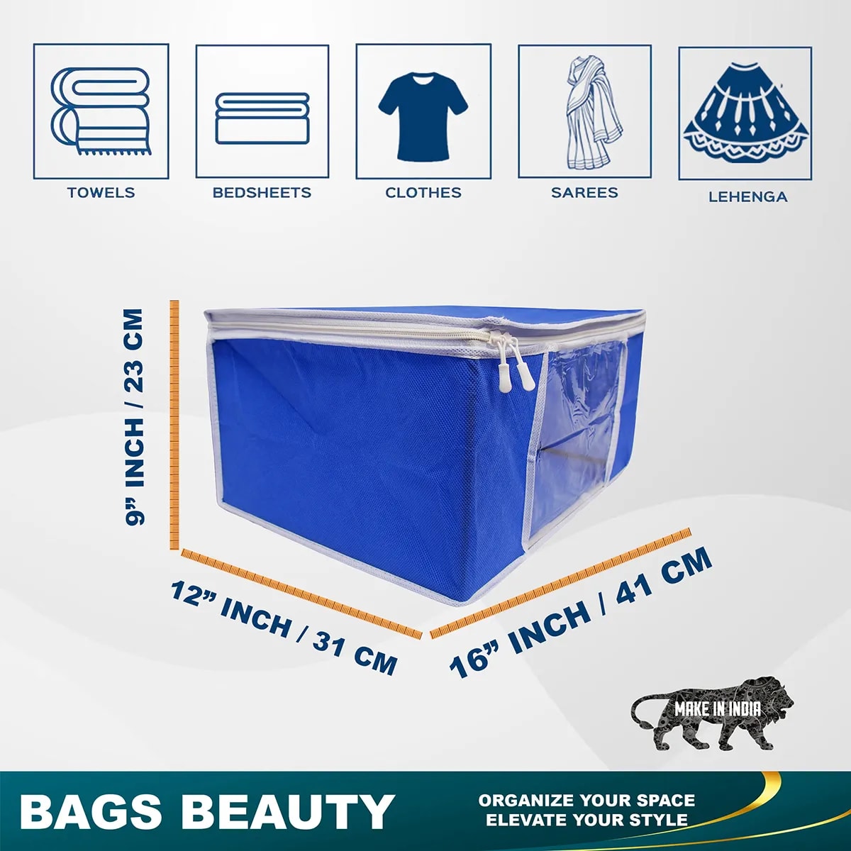 Heavy Duty Foldable Clothes Storage Bag View 4