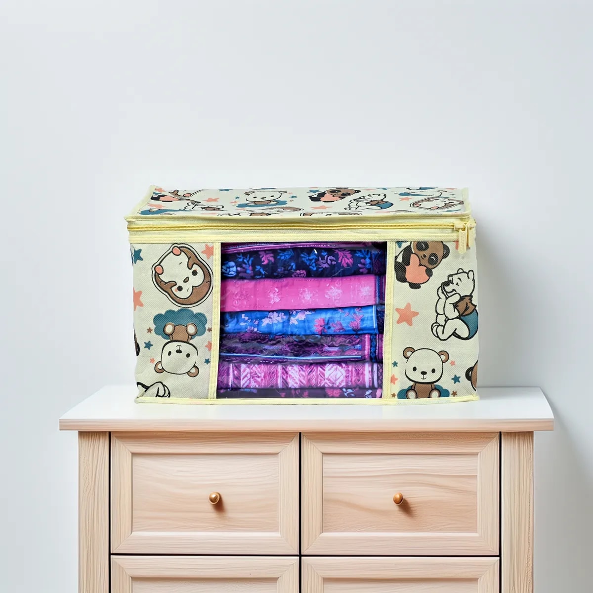Cartoon Printed Foldable Storage Bag View 2