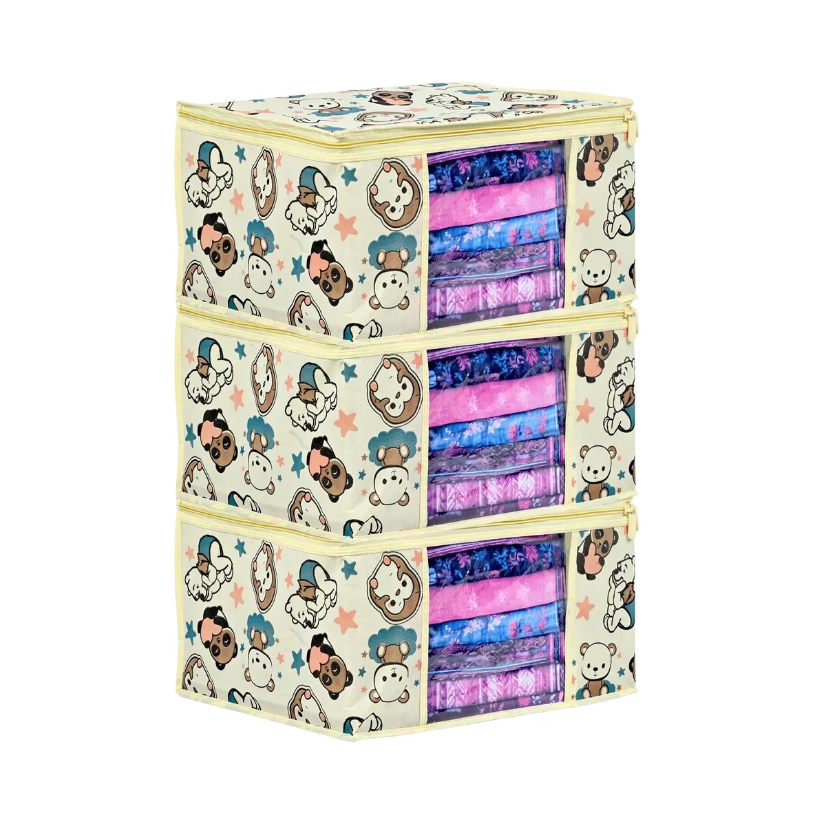 Cartoon Printed Foldable Storage Bag View 4