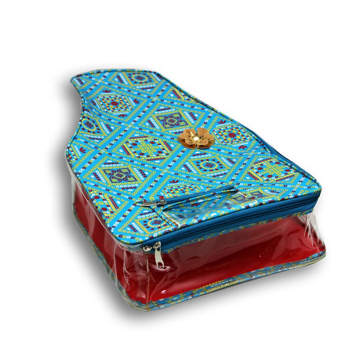 Multipurpose Blouse Packing Cover With Zip | Saree Blouse Storage Organizer Bag View 2
