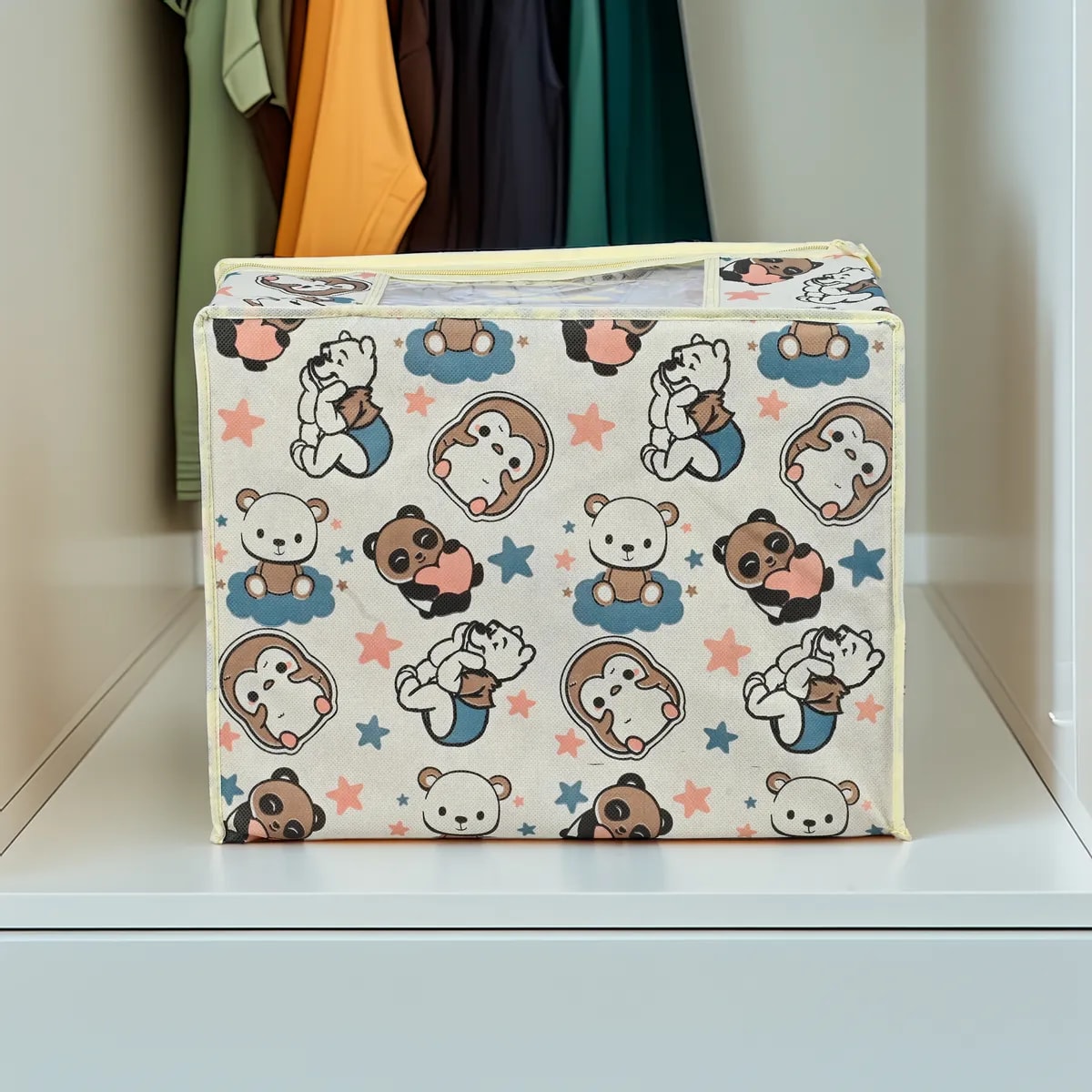 Cartoon Printed Foldable Storage Bag View 3