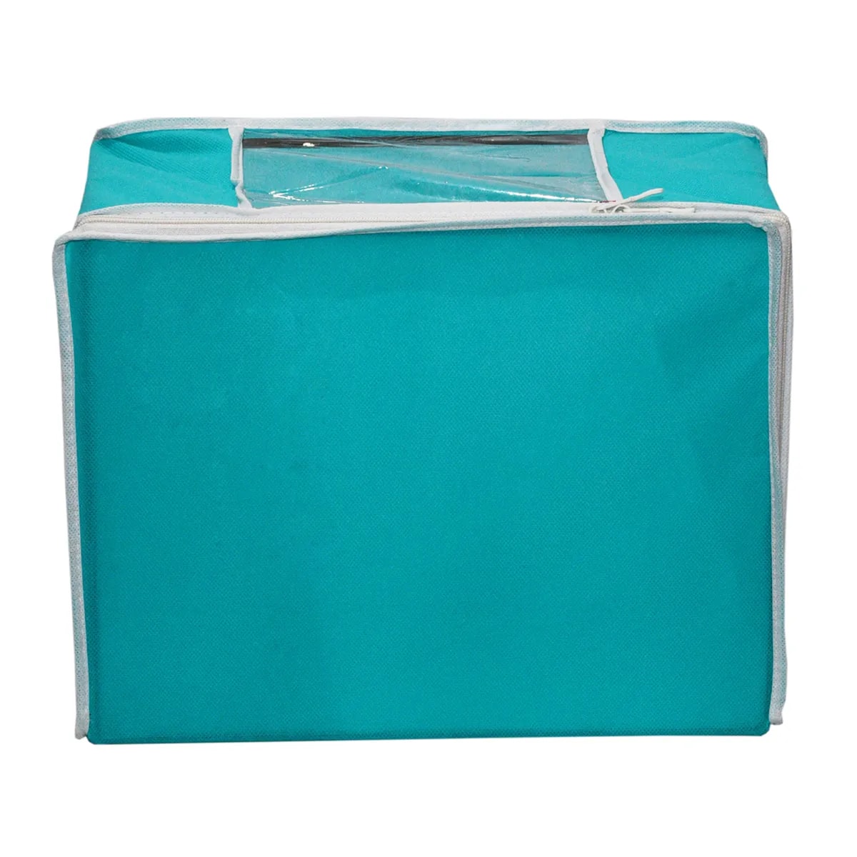 Solid Color Foldable Storage Bag With Zipper Window View 7