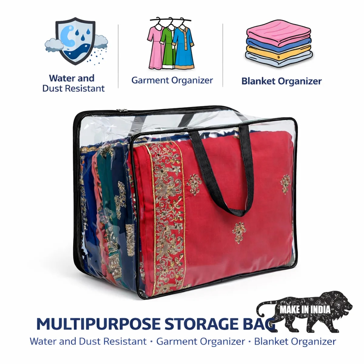 Multipurpose Saree & Blanket Packing Storage Bag View 5