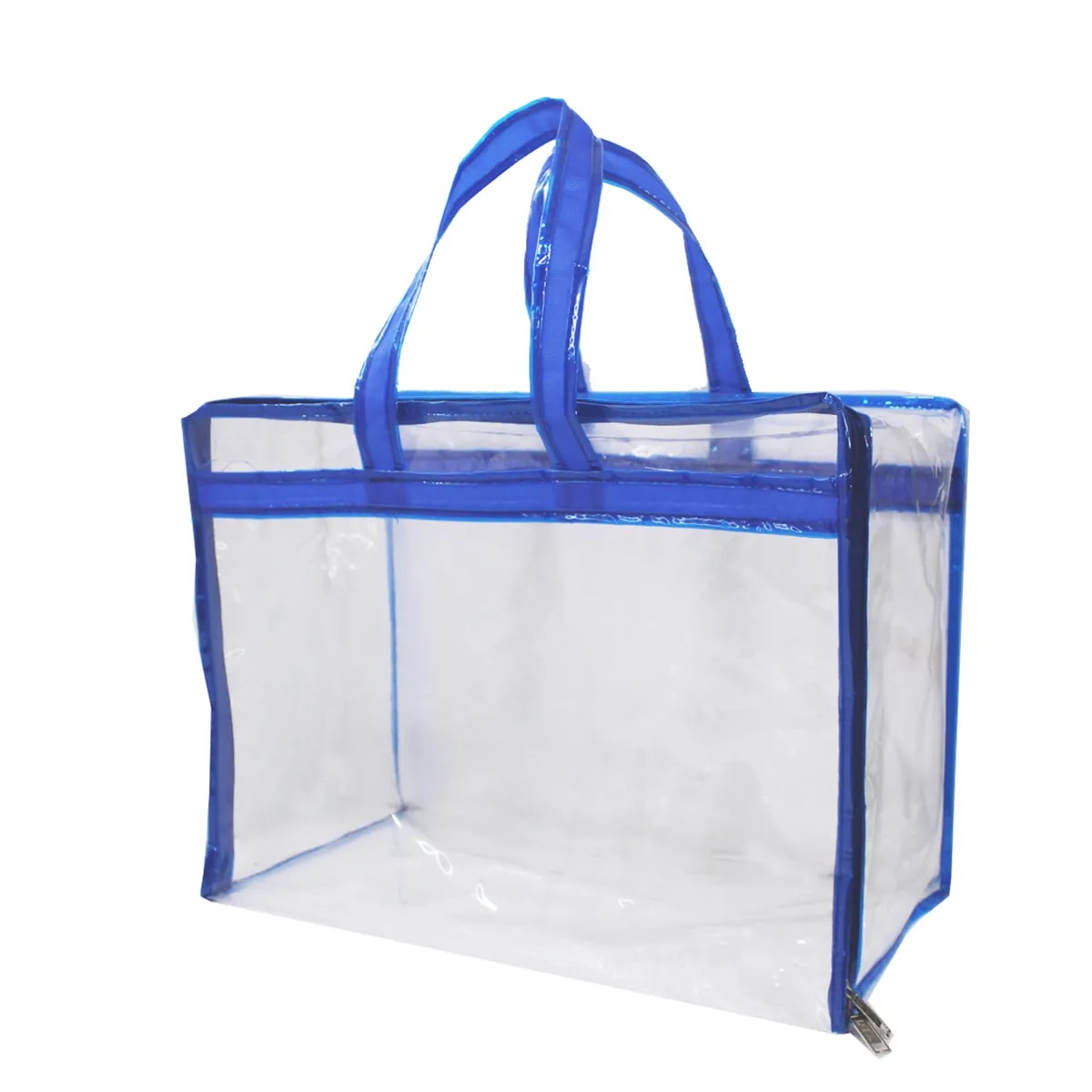 Premium Transparent Blanket & Saree Storage Bag With Zipper & Handle View 3