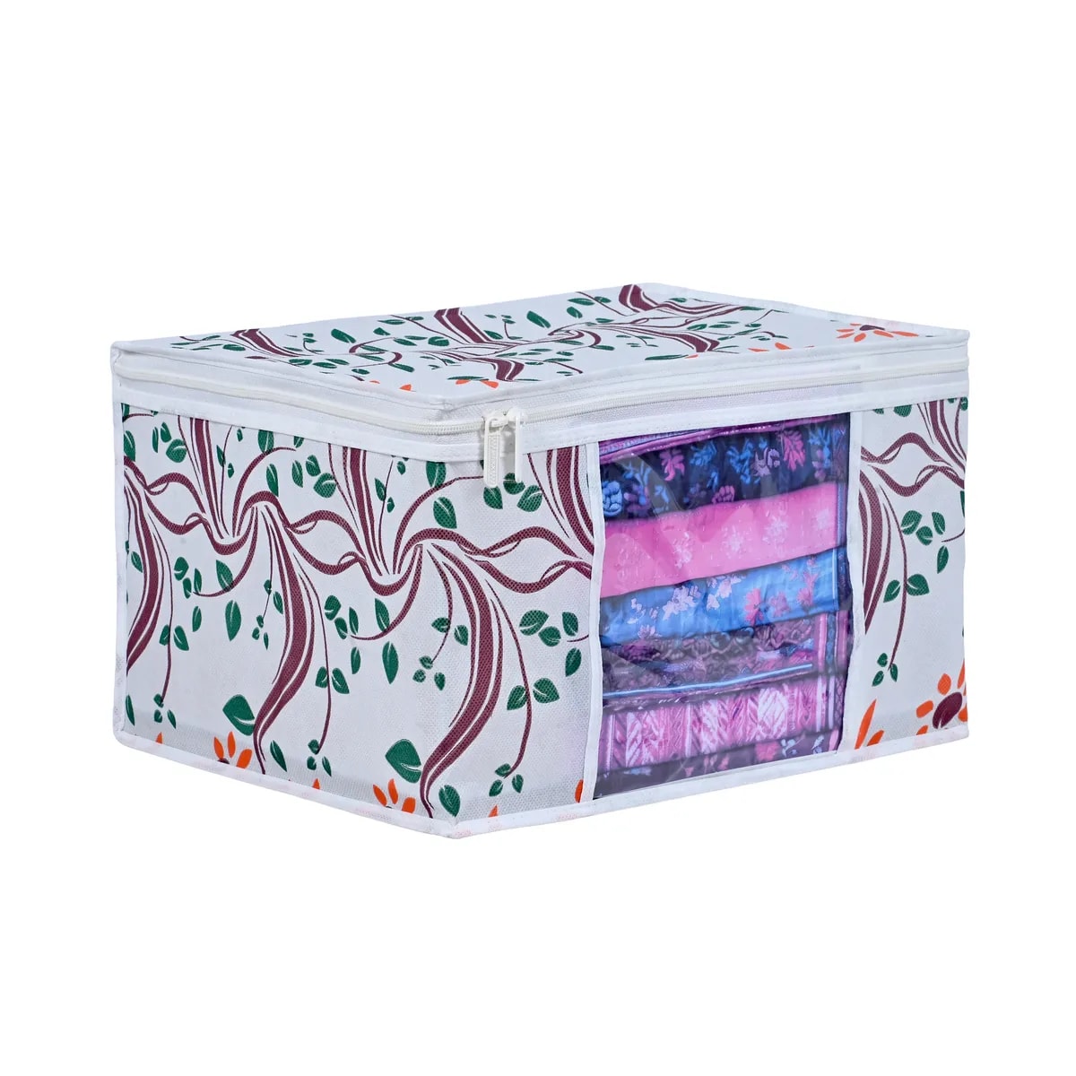 Large Foldable Clothes Storage Bag With Zipper & Transparent Window View 5