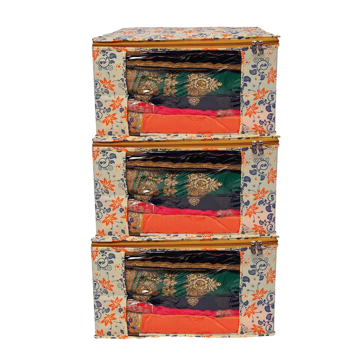 Multipurpose Foldable Clothes Storage Organizer With Front Window