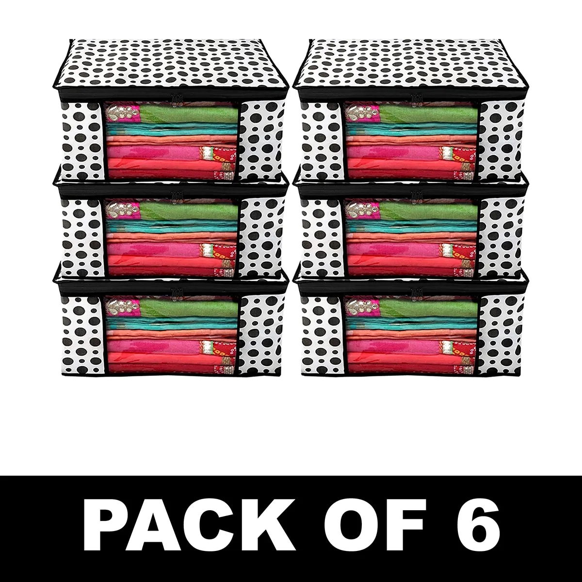 Large Foldable Clothes Storage Organizer Bag With Zipper