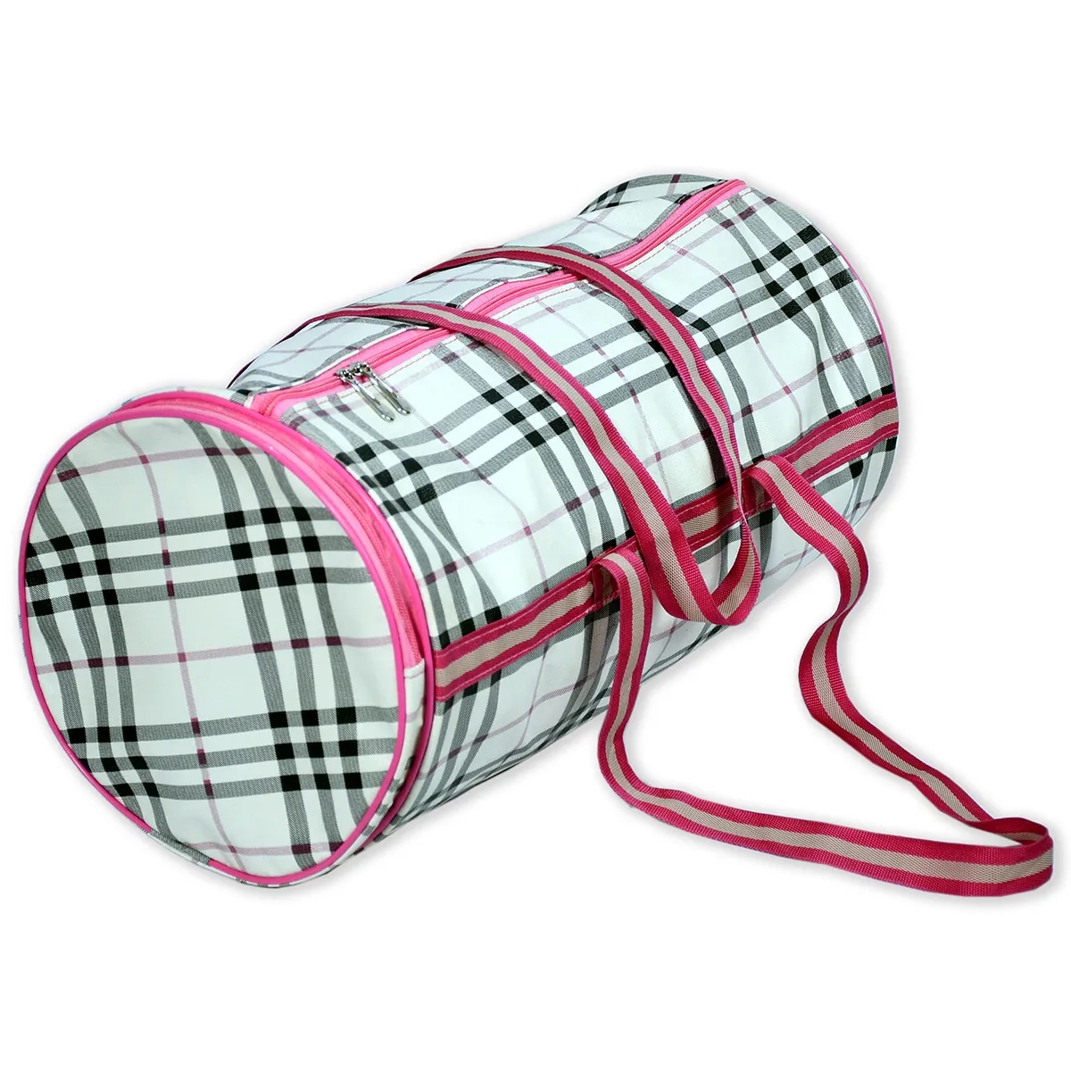 Stylish Navy Printed Gym Duffle Bag